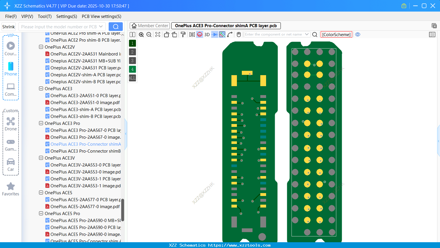 OnePlus ACE3 Pro-Connector ShimA PCB Layer